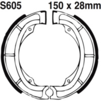 Brake shoes grooved inc springs ebc S605G
