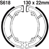 Brake shoes grooved inc springs ebc S618G