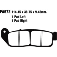 Break Pad Standard EBC FA672