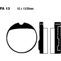 Brake pads semi-sint v ebc FA013V