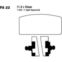 Bremsbeläge Bremsklotz Semi-Sinter V EBC FA022V