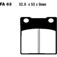 Brake pads semi-sint v ebc FA063V