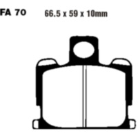 Brake pads semi-sint v ebc FA070V
