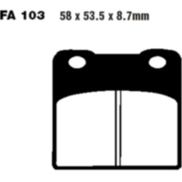 Brake pads semi-sint v ebc FA103V