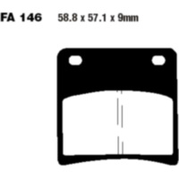 Brake pads semi-sint v ebc FA146V