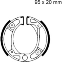 Bremsbacken mit Feder EBC H333