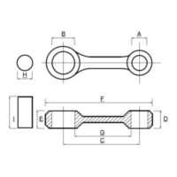 Con rod kit complete 034118