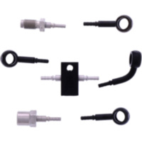 Bremsschlauch Stahlflex Kit Anschluss schwarz 4-teilig 1178809