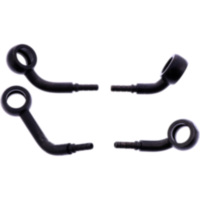 Bremsschlauch Stahlflex Kit Anschluss schwarz 2-teilig 1178822