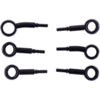 Bremsschlauch Stahlflex Kit Anschluss schwarz 3-teilig 1178825