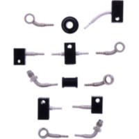 BRAIDED STEEL BRAKE HOSE KIT 6045