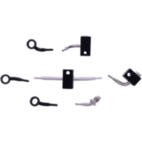 Bremsschlauch Stahlflex Kit Anschluss schwarz 4-teilig 1178833