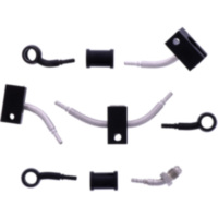 BRAIDED STEEL BRAKE HOSE KIT 6063