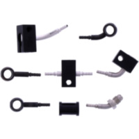 BRAIDED STEEL BRAKE HOSE KIT 6077