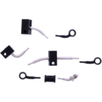 Bremsschlauch Stahlflex Kit Anschluss schwarz 4-teilig 1178863