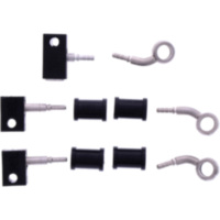 Bremsschlauch Stahlflex Kit Anschluss silber 3-teilig 1178865