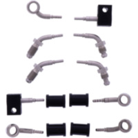 Bremsschlauch Stahlflex Kit Anschluss silber 5-teilig 1178879