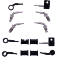 BRAIDED STEEL BRAKE HOSE KIT 6099