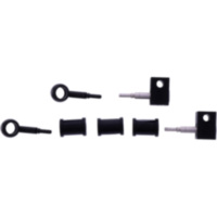 Bremsschlauch Stahlflex Kit Anschluss schwarz 2-teilig 1178885