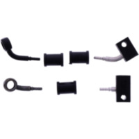 Bremsschlauch Stahlflex Kit Anschluss schwarz 2-teilig 1178886