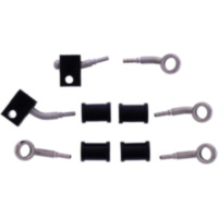 BRAIDED STEEL BRAKE HOSE KIT 6105