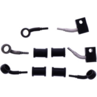 Bremsschlauch Stahlflex Kit Anschluss schwarz 3-teilig 1178889