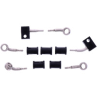 Bremsschlauch Stahlflex Kit Anschluss silber 3-teilig 1178891