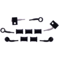 Bremsschlauch Stahlflex Kit Anschluss schwarz 3-teilig 1178893