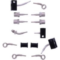 Bremsschlauch Stahlflex Kit Anschluss silber 6-teilig 1178899