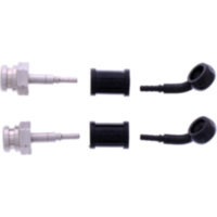 Bremsschlauch Stahlflex Kit Anschluss schwarz 2-teilig 1178914