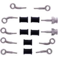 BRAIDED STEEL BRAKE HOSE KIT 6133