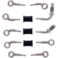BRAIDED STEEL BRAKE HOSE KIT 6137