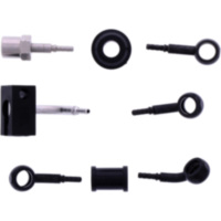 Bremsschlauch Stahlflex Kit Anschluss schwarz 3-teilig 1178925