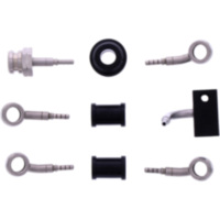 Bremsschlauch Stahlflex Kit Anschluss silber 3-teilig 1178935