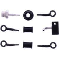 Bremsschlauch Stahlflex Kit Anschluss schwarz 3-teilig 1178937