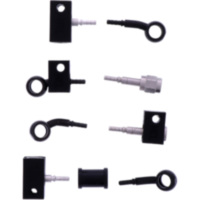 Bremsschlauch Stahlflex Kit Anschluss schwarz 4-teilig 1178946