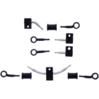 Bremsschlauch Stahlflex Kit Anschluss schwarz 5-teilig 1178957