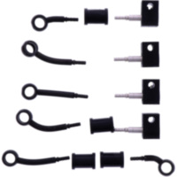 Bremsschlauch Stahlflex Kit Anschluss schwarz 5-teilig 1178961