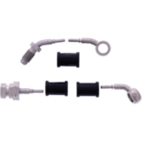 Bremsschlauch Stahlflex Kit Anschluss silber 2-teilig 1178964