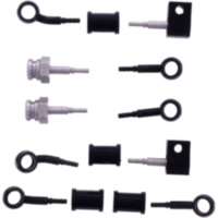Bremsschlauch Stahlflex Kit Anschluss schwarz 5-teilig 1178965