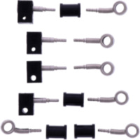 Bremsschlauch Stahlflex Kit Anschluss silber 5-teilig 1178979