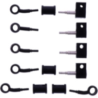 BRAIDED STEEL BRAKE HOSE KIT 6199