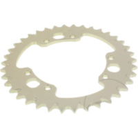 Rear sprocket aluminium 38 tooth pitch 520 silver