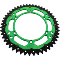 Rear sprocket dual 49 tooth pitch 520 green