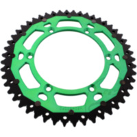 Rear sprocket dual 50 tooth pitch 520 green