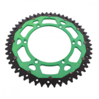 Rear sprocket dual 52 tooth pitch 520 green