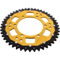 Rear sprocket dual 47 tooth pitch 520 gold ZFD202047GLD