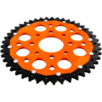 Rear sprocket dua 45 tooth pitch 520 orange