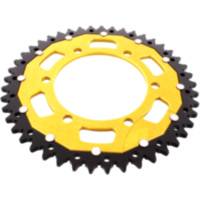 Rear sprocket dual 45 tooth pitch 520 gold ZFD48645GLD