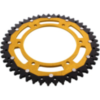 Rear sprocket dual 49 tooth pitch 520 gold ZFD549GLD